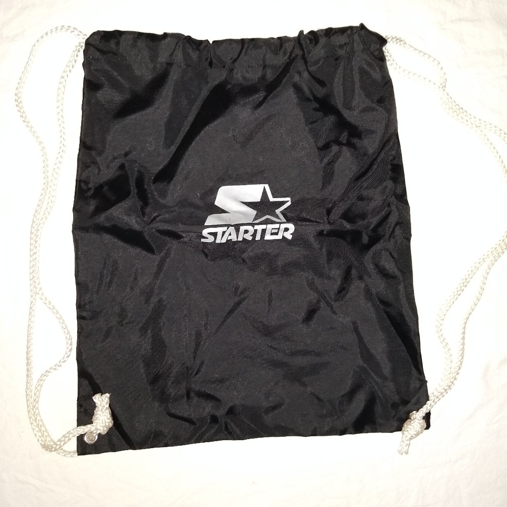 STARTER Black and White Backpack Everyday Utility Unisex Gym Yoga Sporty Workout